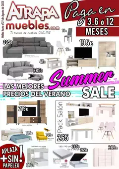 Vista previa del folleto de la tienda Atrapa Muebles válido desde el 01/08/2025 