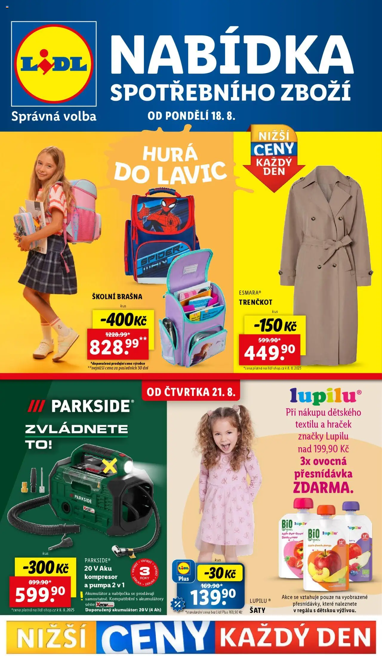  LIDL leták příští týden od 18.08.2025 >> Lidl Akce