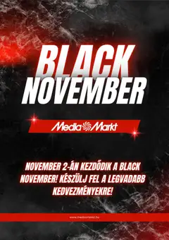 Media Markt - Black Friday értesítés megtekintése, amely érvényes 2025.10.31.-től