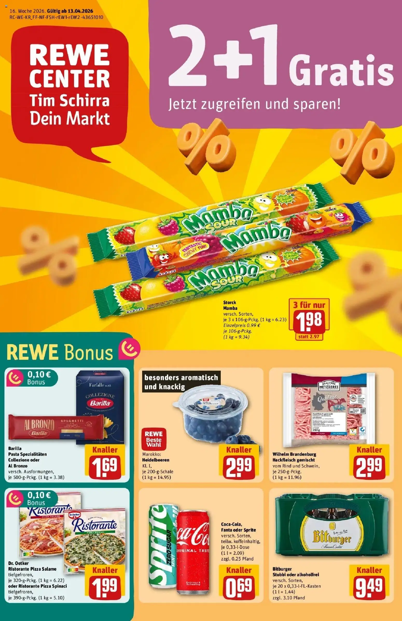 Vorschau von dem Prospekt des Geschäftes Rewe, gültig ab dem 12.04.2026