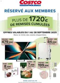 Prévisualisation de Catalogue du magasin Costco formulaire valide 01/09/2025