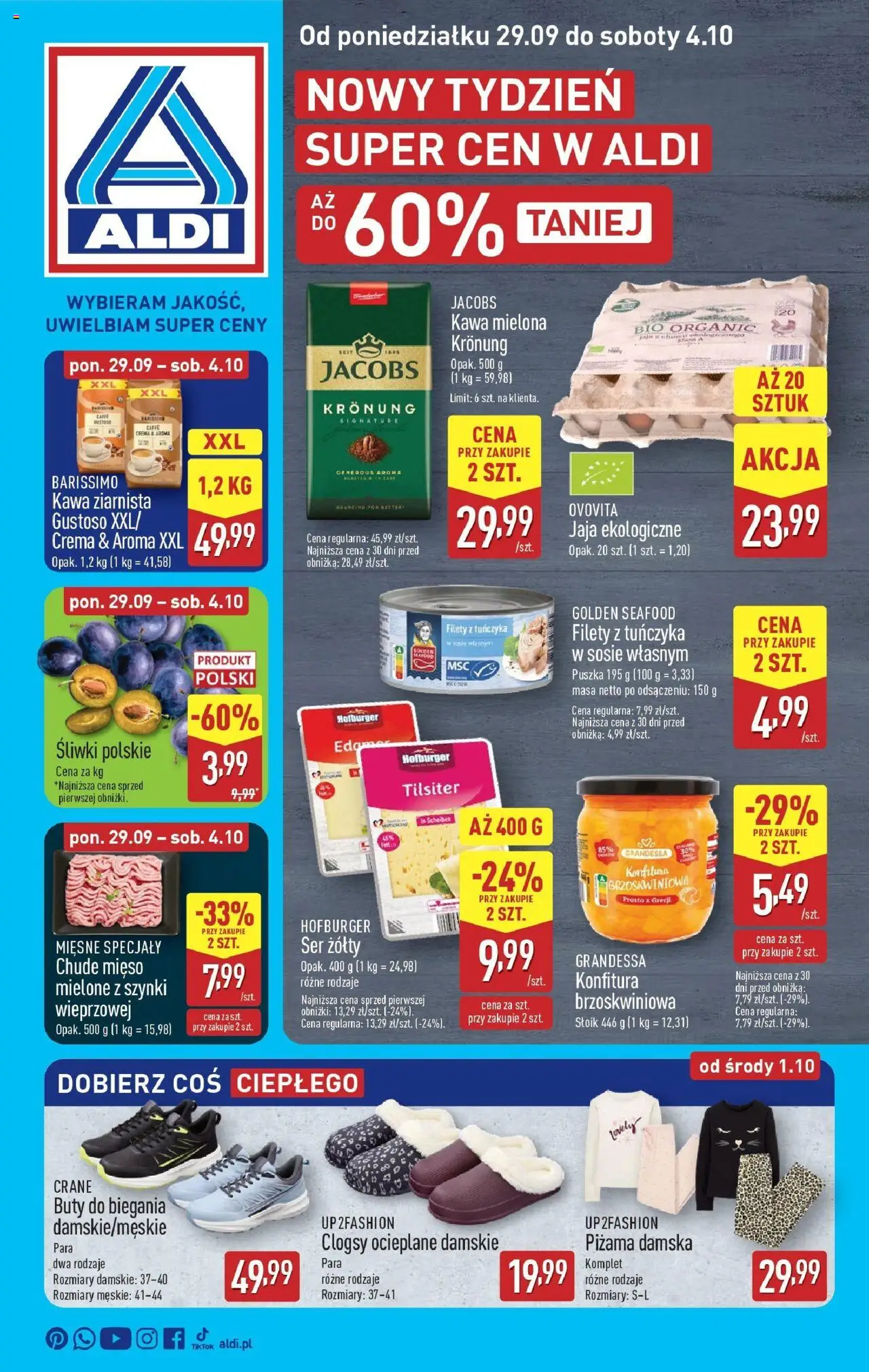 Aldi Gazetka od 29.09.2025 - Nowa Gazetka - Numer strony 1