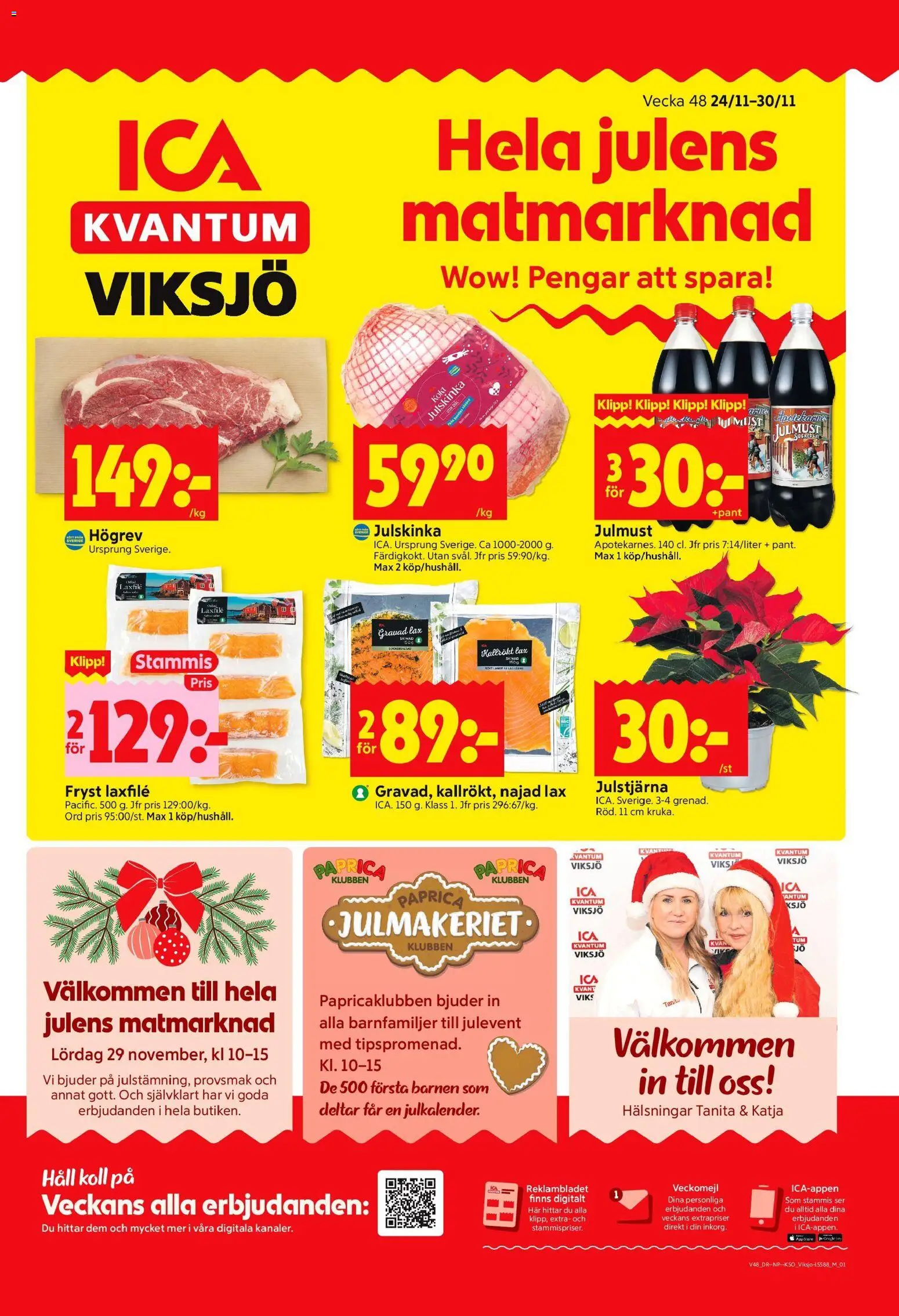 Förhandsgranska reklamblad Järfälla från butik ICA Kvantum gäller från 24/11/2025