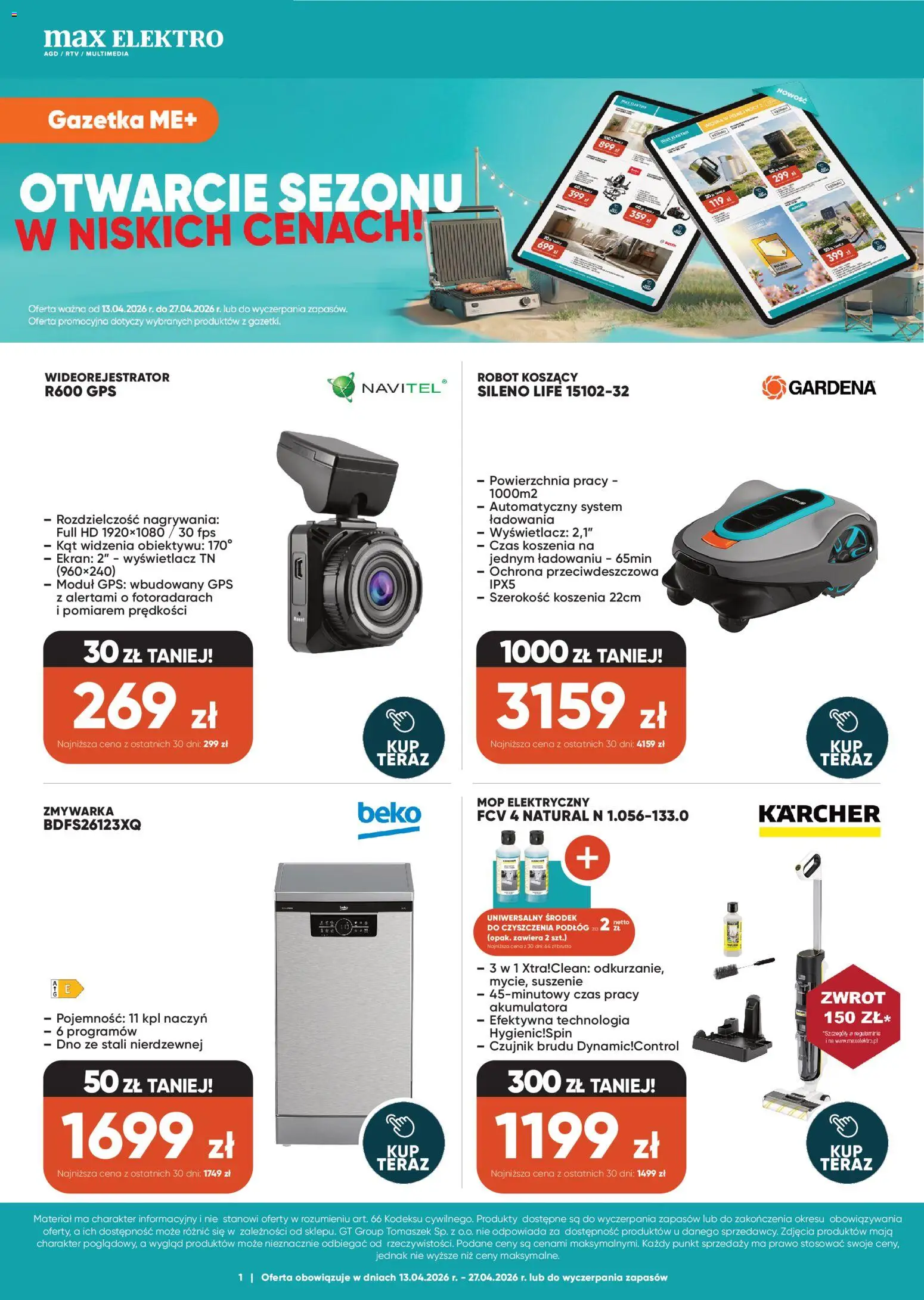 Pogląd gazetki "Max elektro gazetka" ze sklepu Max elektro ważnej od 13.04.2026