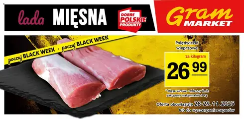 Pogląd gazetki "Lada Mięsna" ze sklepu Gram Market ważnej od 26.11.2025