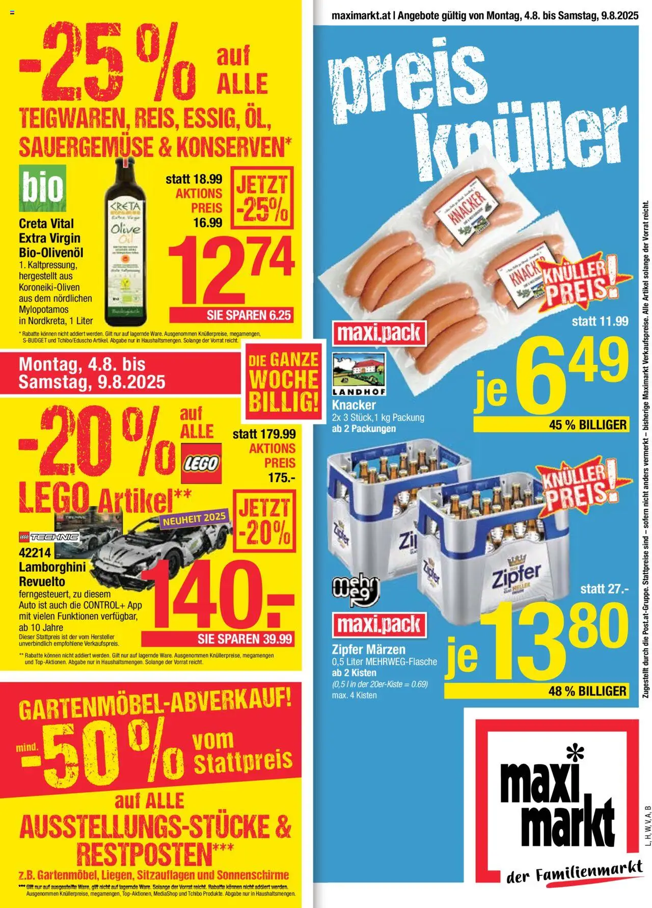  Maximarkt Flugblatt ab (04.08.2025 - 09.08.2025) - Seite 1