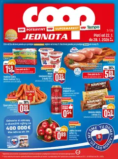 Náhľad COOP Jednota letáku platného od 22.01.2026