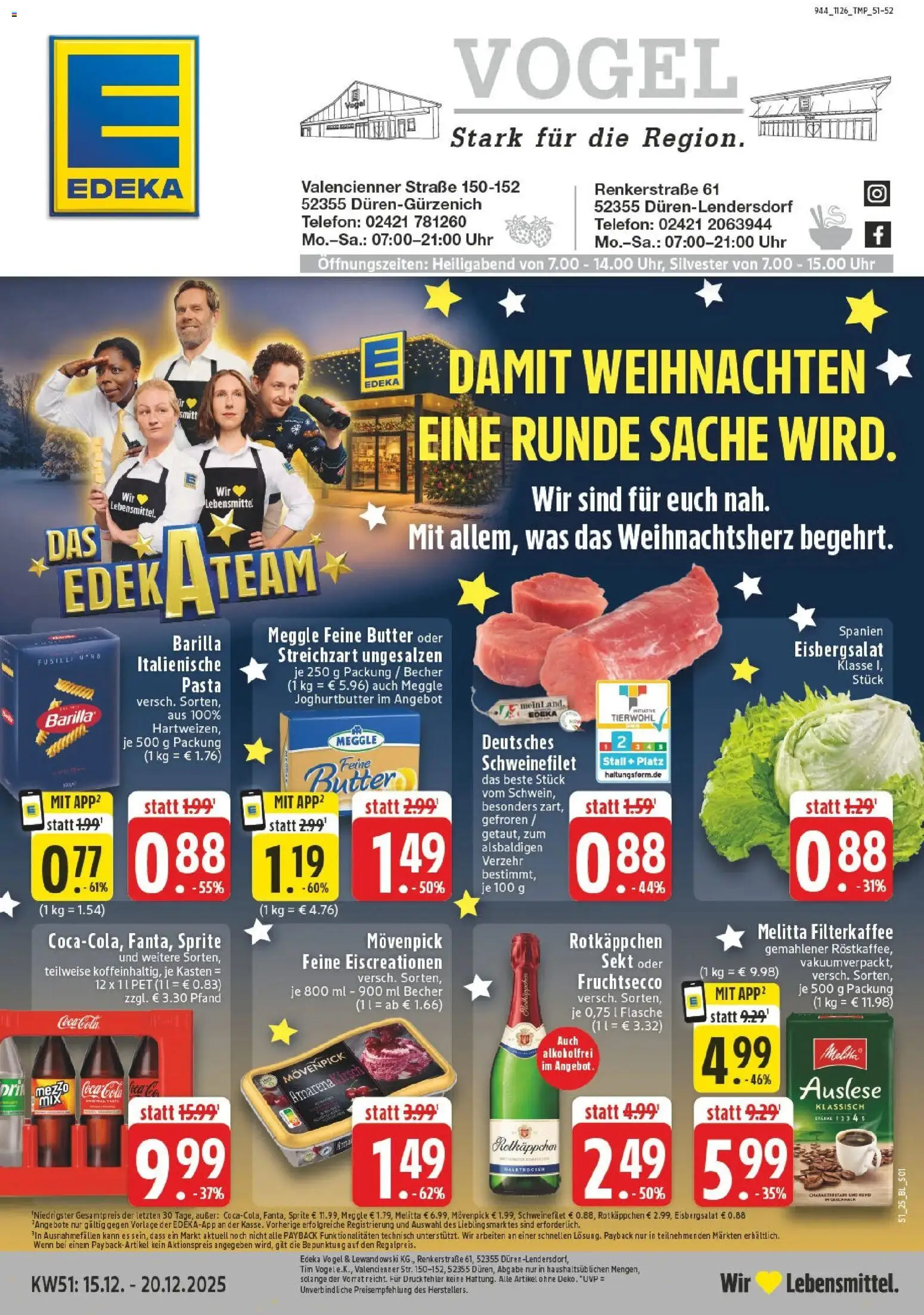 Vorschau von dem Prospekt des Geschäftes Edeka, gültig ab dem 15.12.2025
