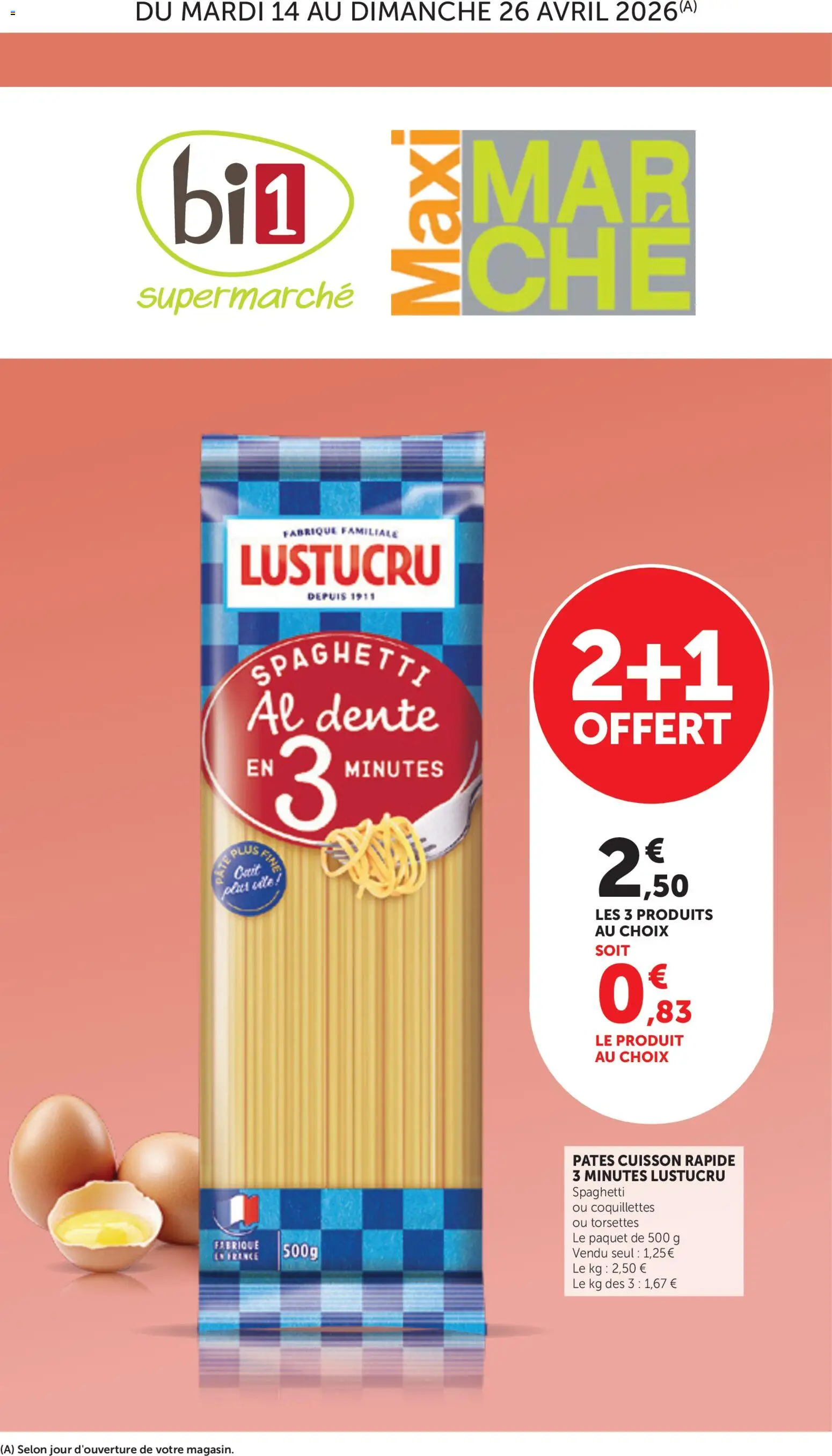 Prévisualisation de bi1 Catalogue maxi marché du magasin bi1 formulaire valide 14/04/2026