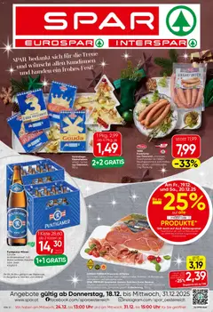 Vorschau der Angebote: Spar Kärnten gültig ab 18.12.2025