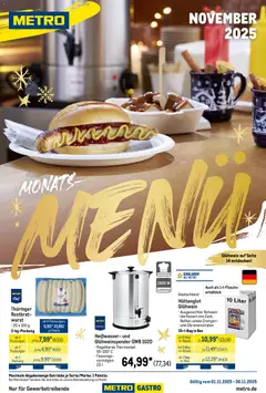 Vorschau von dem Prospekt des Geschäftes Metro, gültig ab dem 01.11.2025