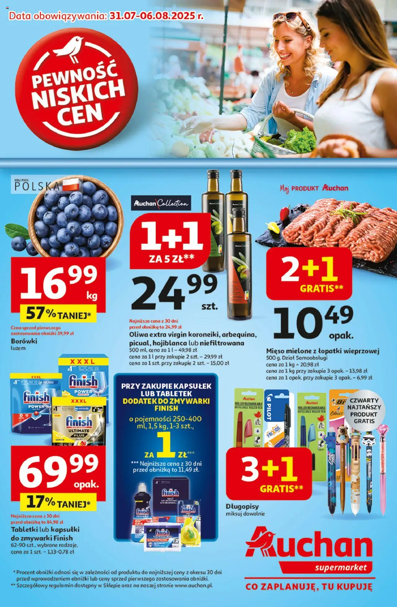Auchan Gazetka od 31.07.2025 - Nowa Gazetka - Numer strony 1