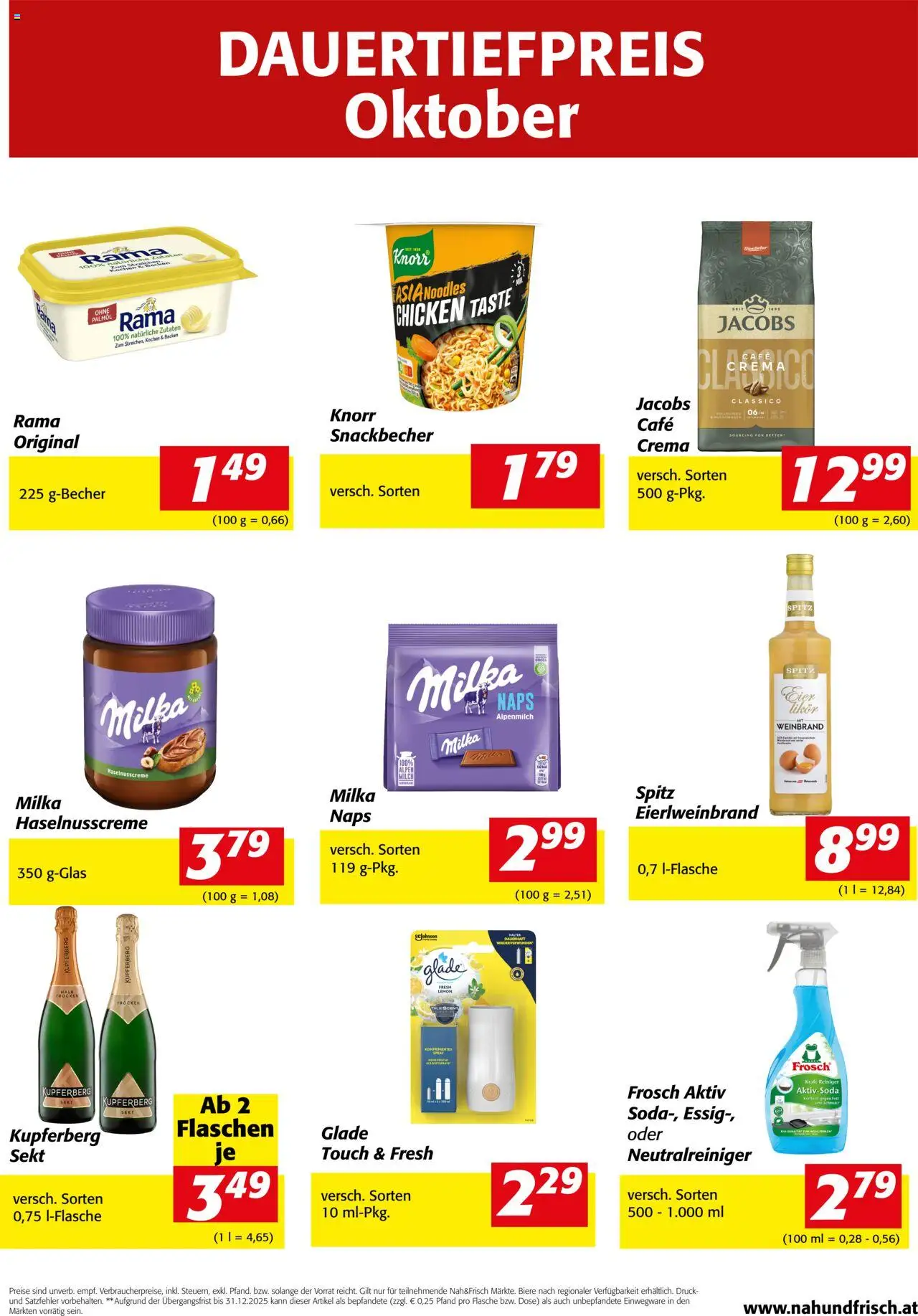  Nah und Frisch Dauertiefpreis Oktober ab (01.10.2025 - 31.10.2025) - Seite 1