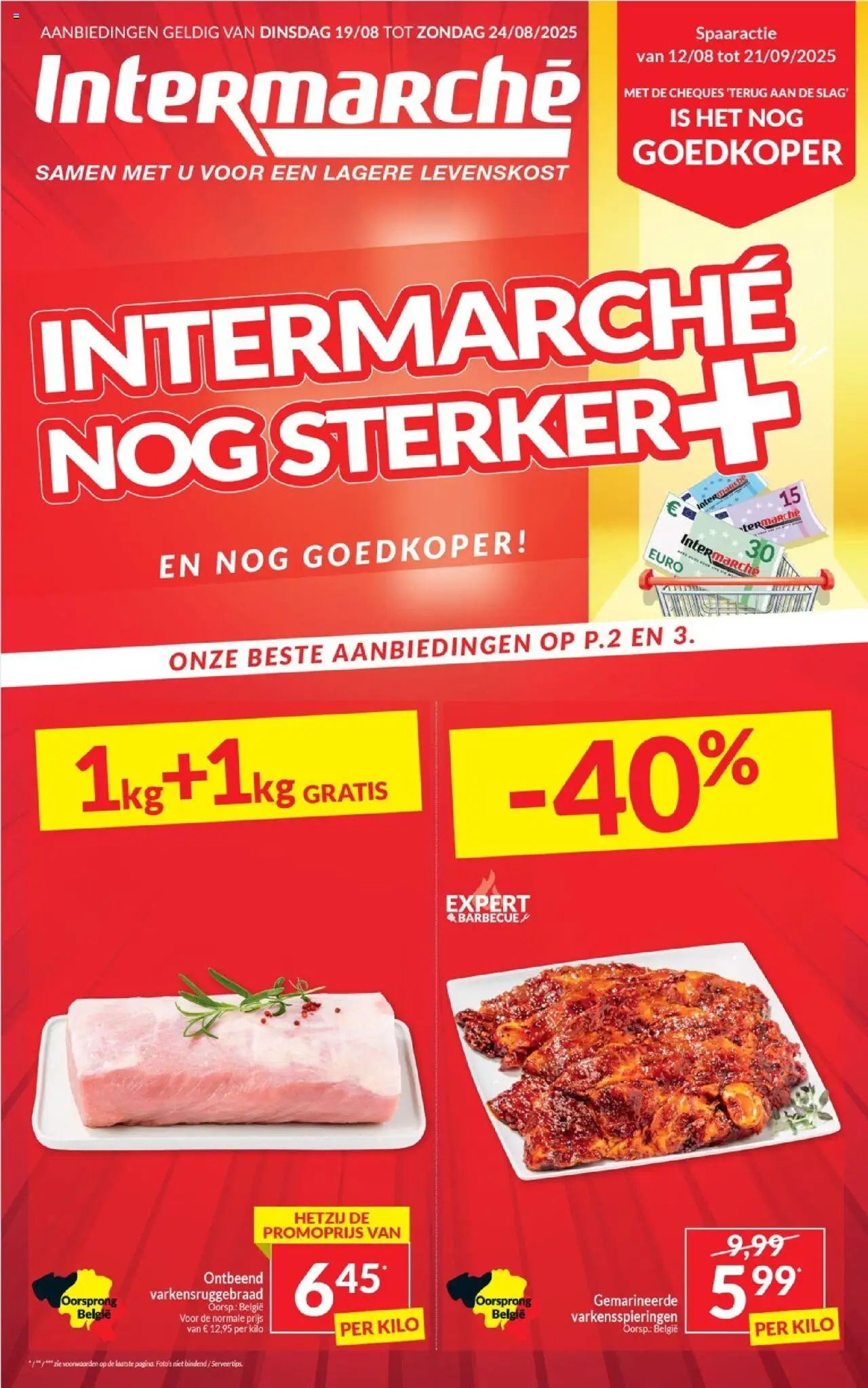 Intermarché shop Folder week 34 geldig vanaf 19/08/2025 - Paginanummer 1