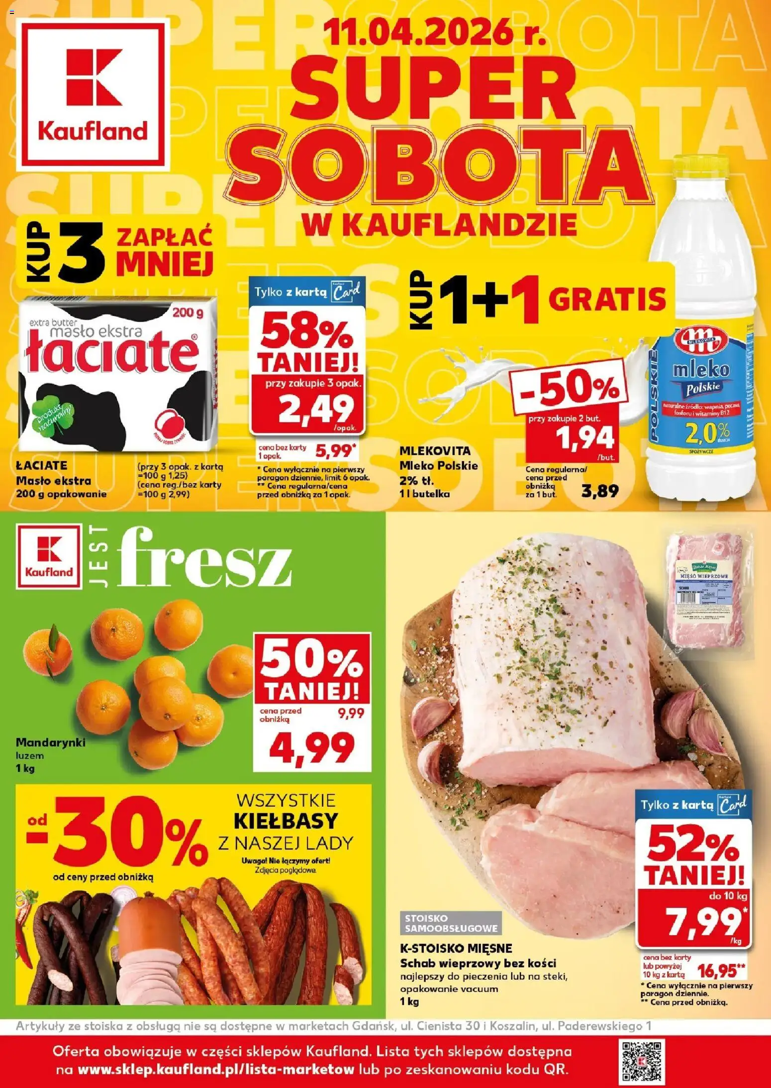 Pogląd gazetki "Kaufland gazetka - Super Sobota" ze sklepu Kaufland ważnej od 11.04.2026