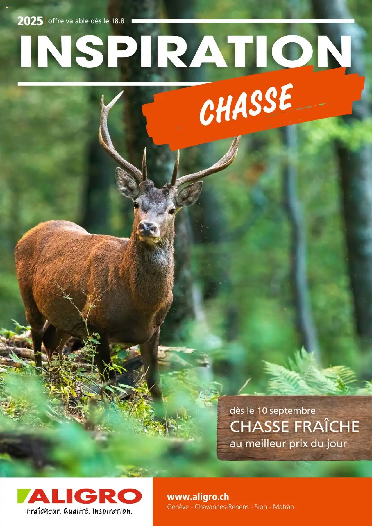 Aligro Aktionen Chasse Chavannes, Matran, Genève, Sion ab 13.08.2025 - Seitennummer 1