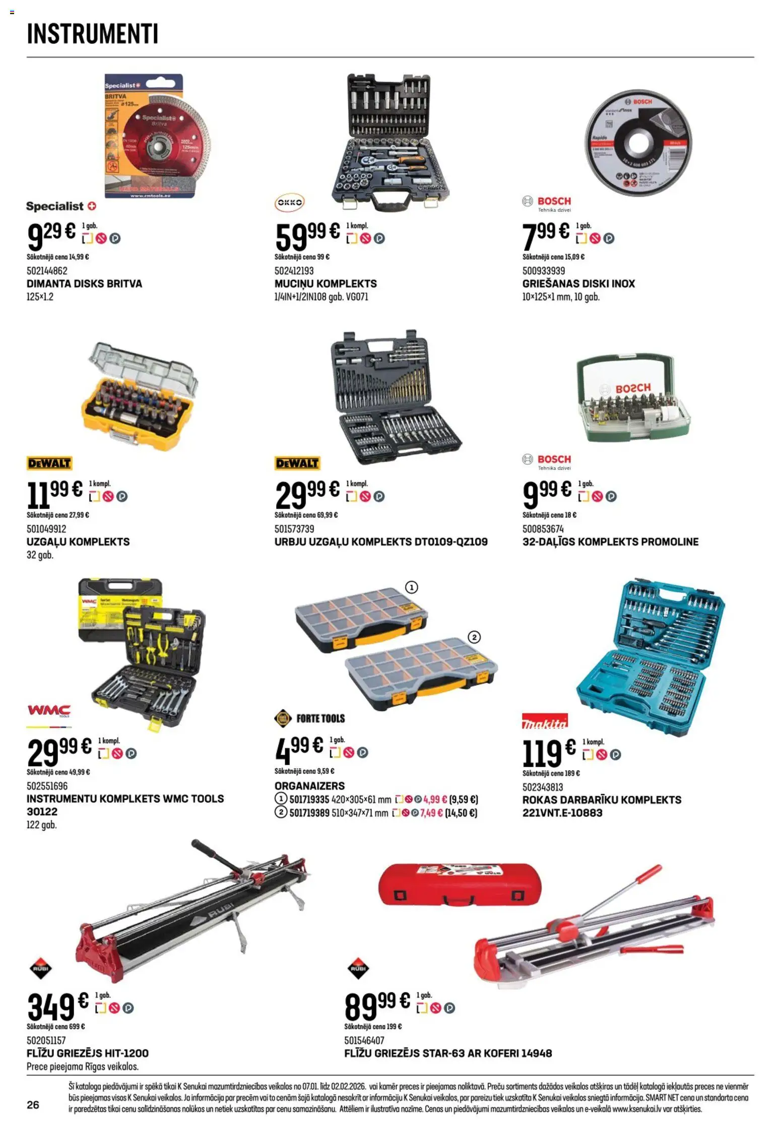 Skatīt K-Senukai akciju bukletu, derīgs no 2026.01.07