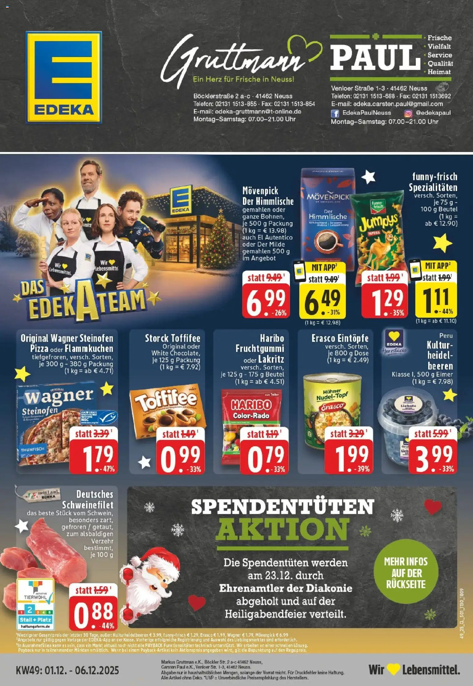 Vorschau von dem Prospekt des Geschäftes Edeka, gültig ab dem 01.12.2025