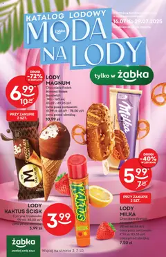 Pogląd gazetki "Lody" ze sklepu Żabka ważnej od 16.07.2025