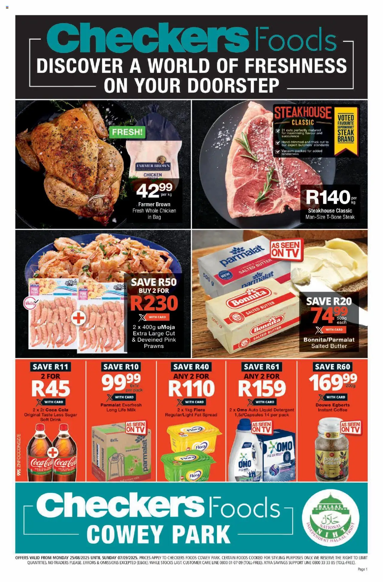Checkers KwaZulu-Natal - Foods Cowey Park August Month-End Promotion 25/08 - 07/09/2025 >> Catalogue