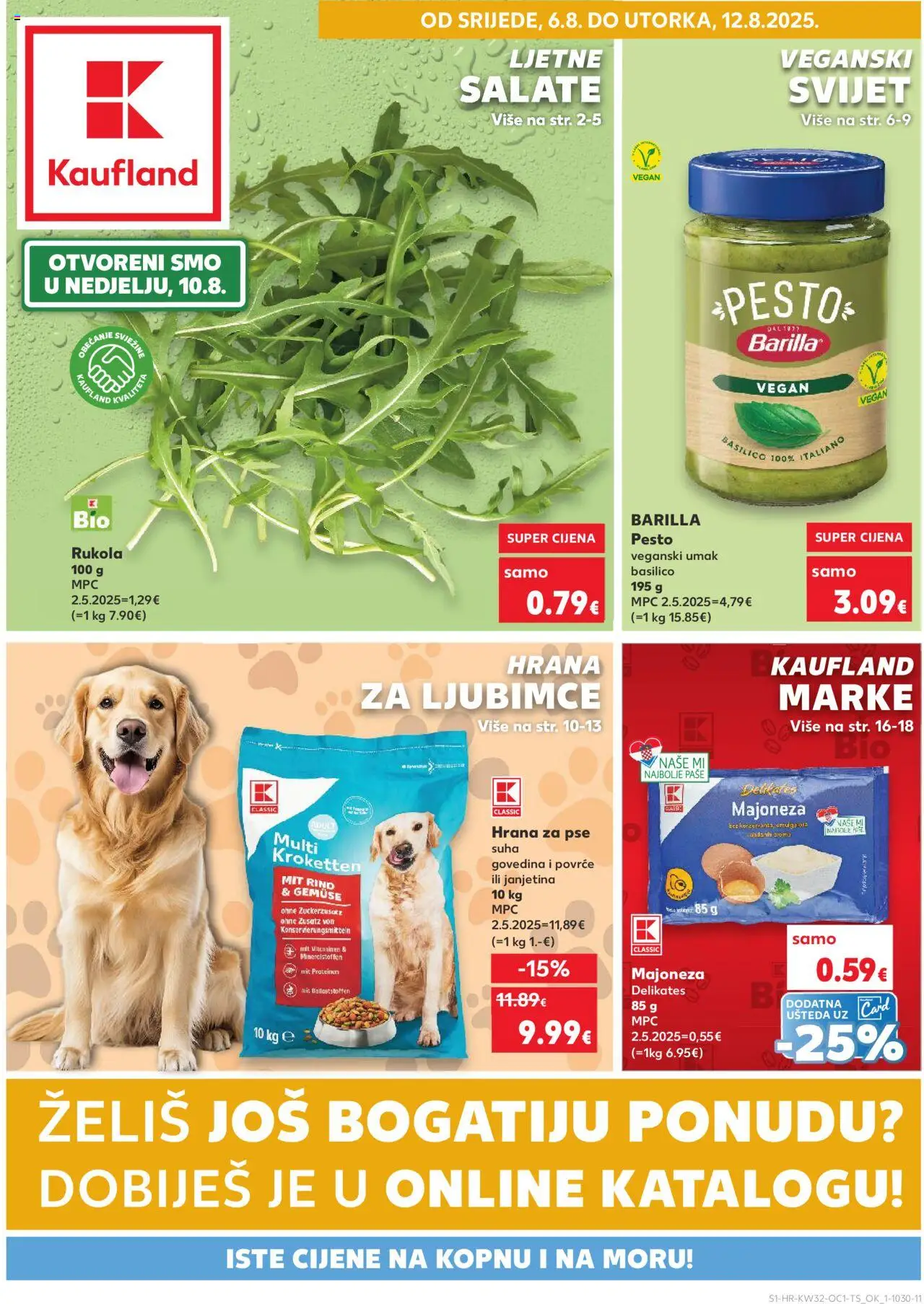 Kaufland aktualni Slavonski Brod vrijedi od 06.08.2025 - tjedna akcija broj stranice 1
