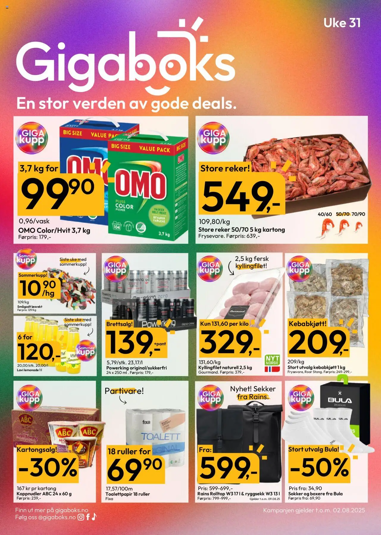 Kundeavis Gigaboks gyldig fra 28/07/2025 - Sidenummer 1