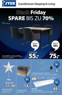 Vorschau der Angebote: JYSK Black Friday gültig ab 17.11.2025