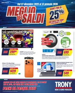 Anteprima dell'opuscolo Volantino Sardegna dal negozio Trony valido da 27/12/2025