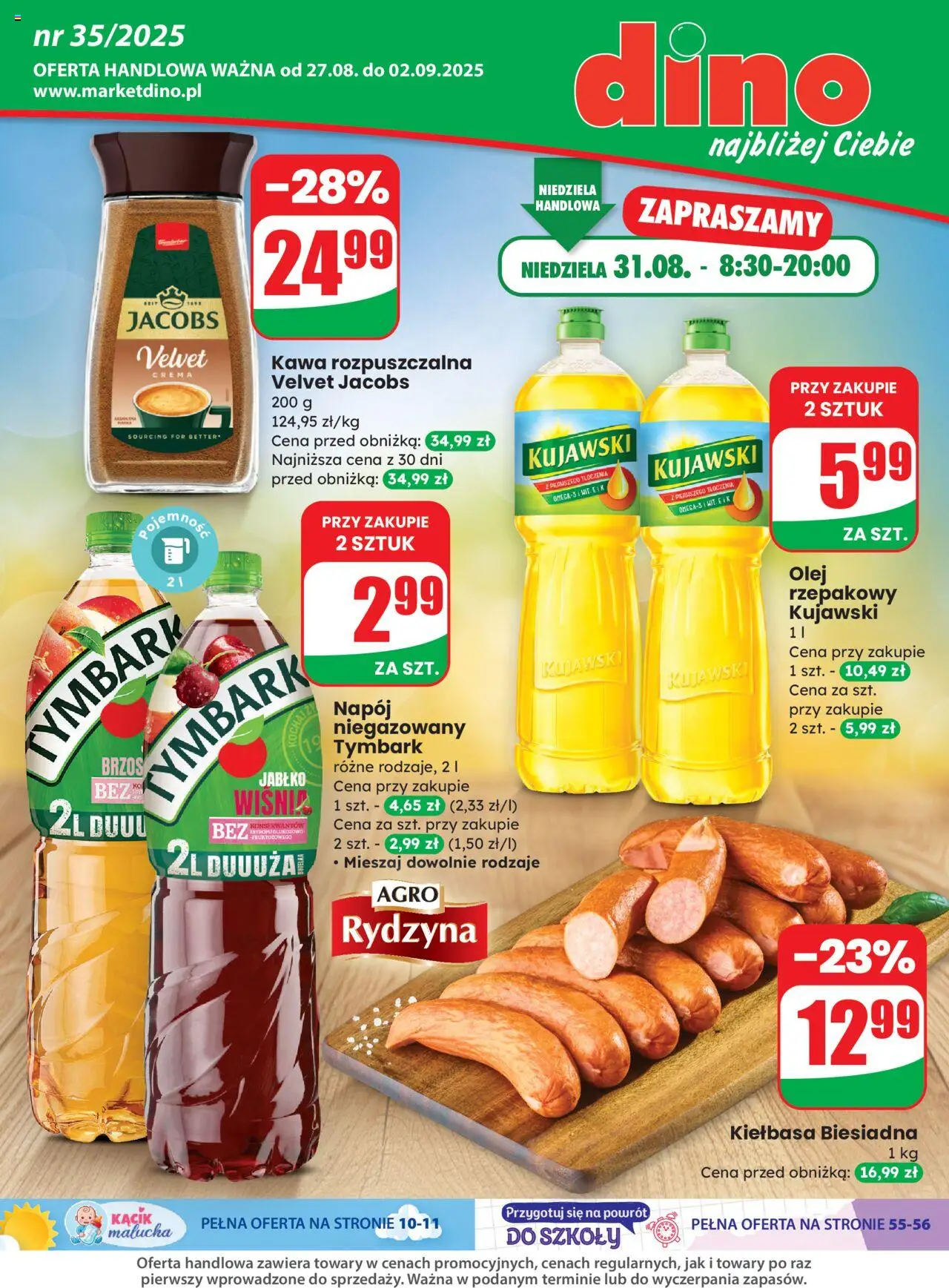 Dino gazetka 27.08.2025 - Aktualna gazetka promocyjna, akcje - Numer strony 1