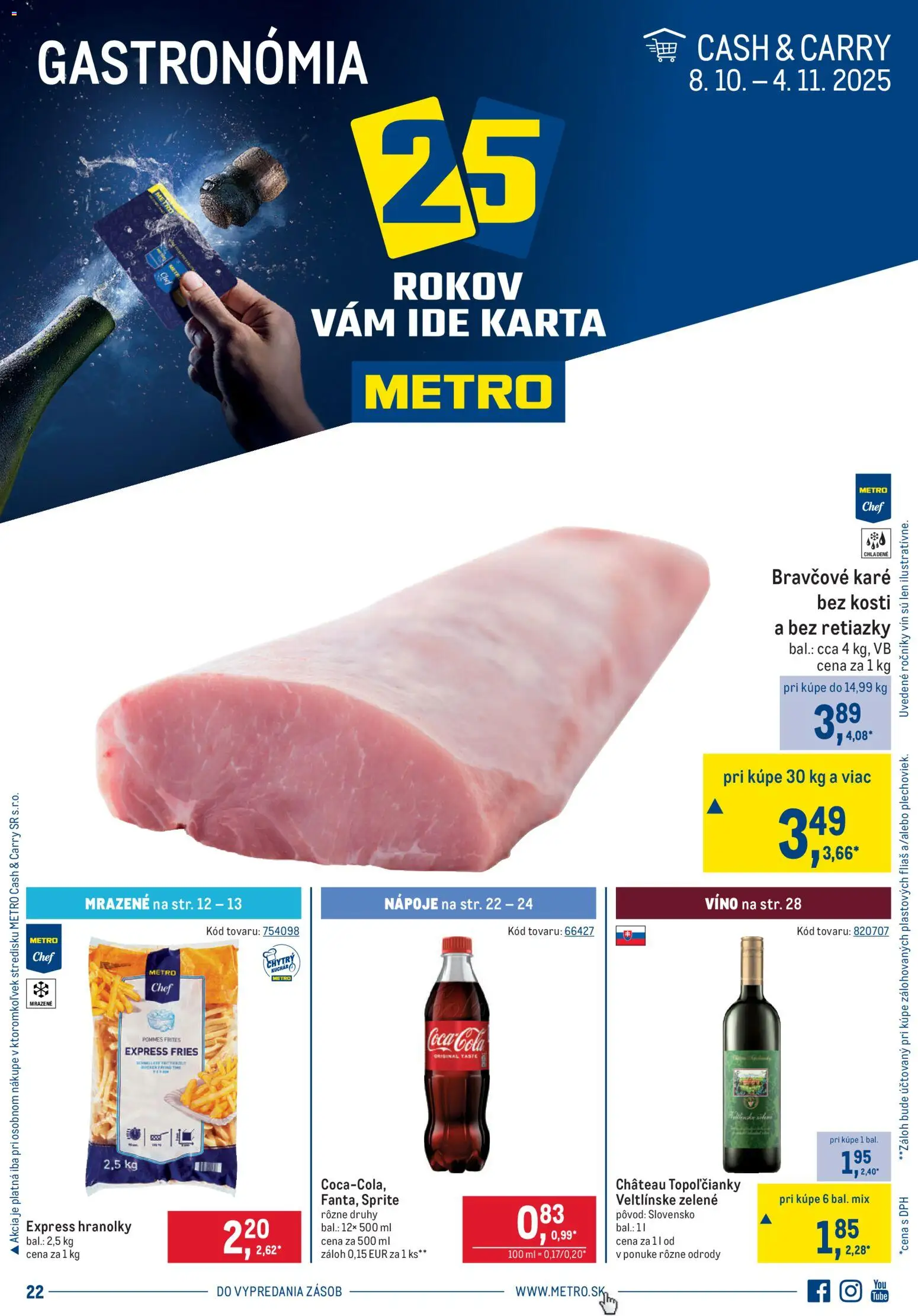 Metro Gastronómia (08.10. - 04.11.2025) - Akčná ponuka