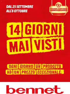Anteprima dell'opuscolo Attuale volantino dal negozio bennet valido da 25/09/2025