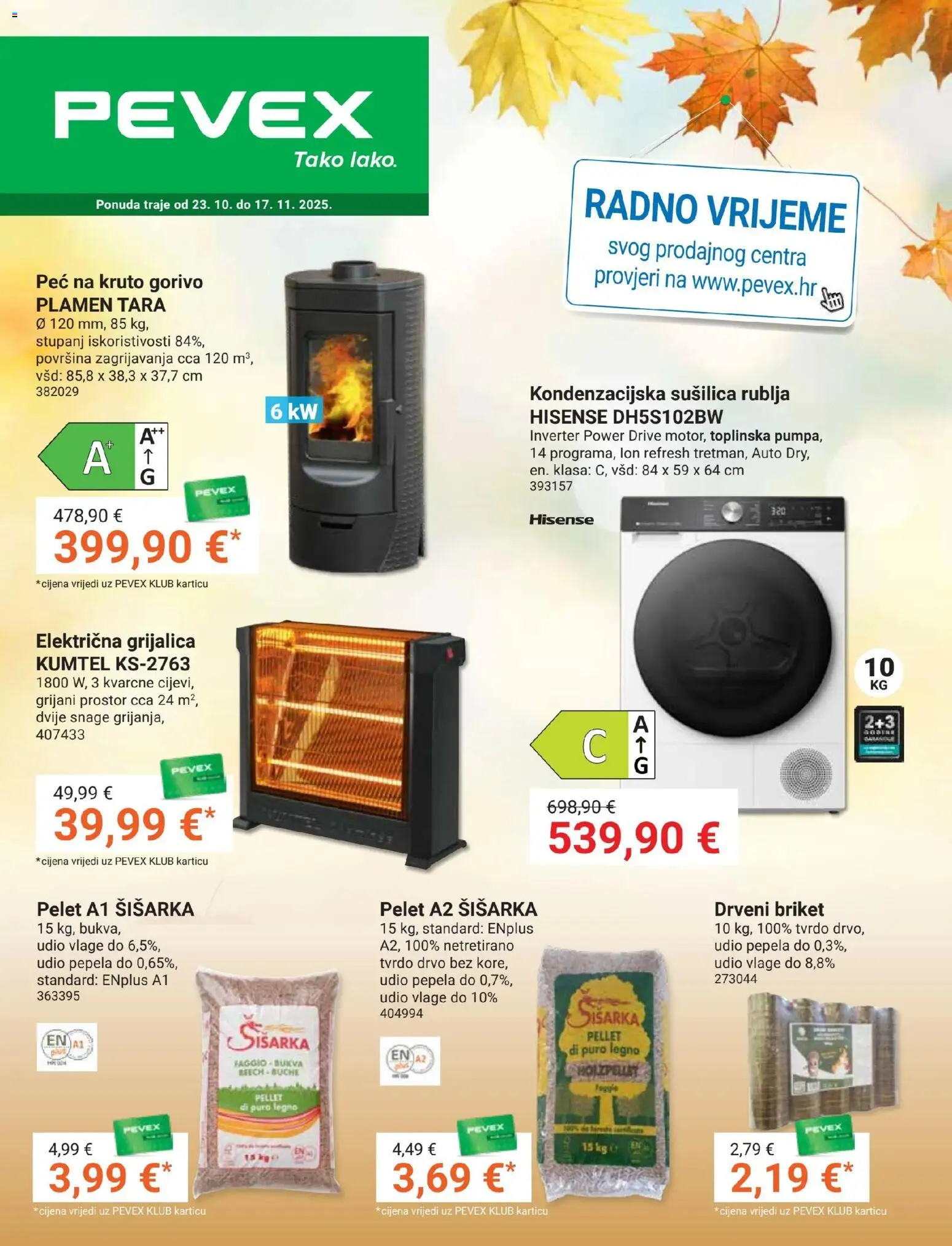 Pevex aktualni Katalog vrijedi od 23.10.2025 - tjedna akcija broj stranice 1