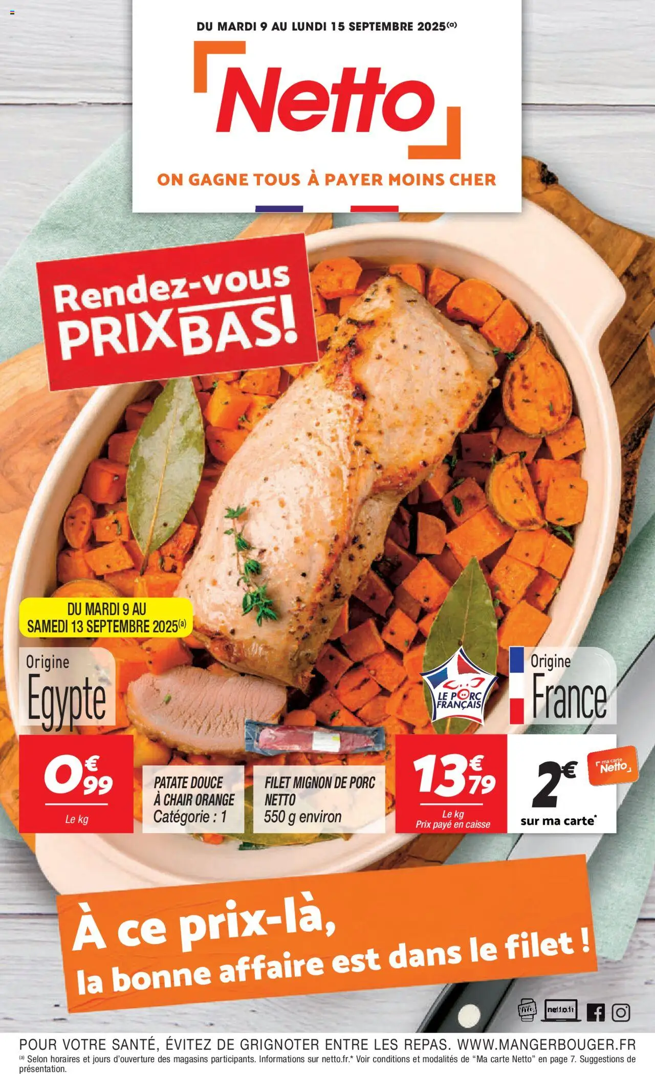 Catalogue de la boutique Netto valable du 09/09/2025 - Page numéro 1