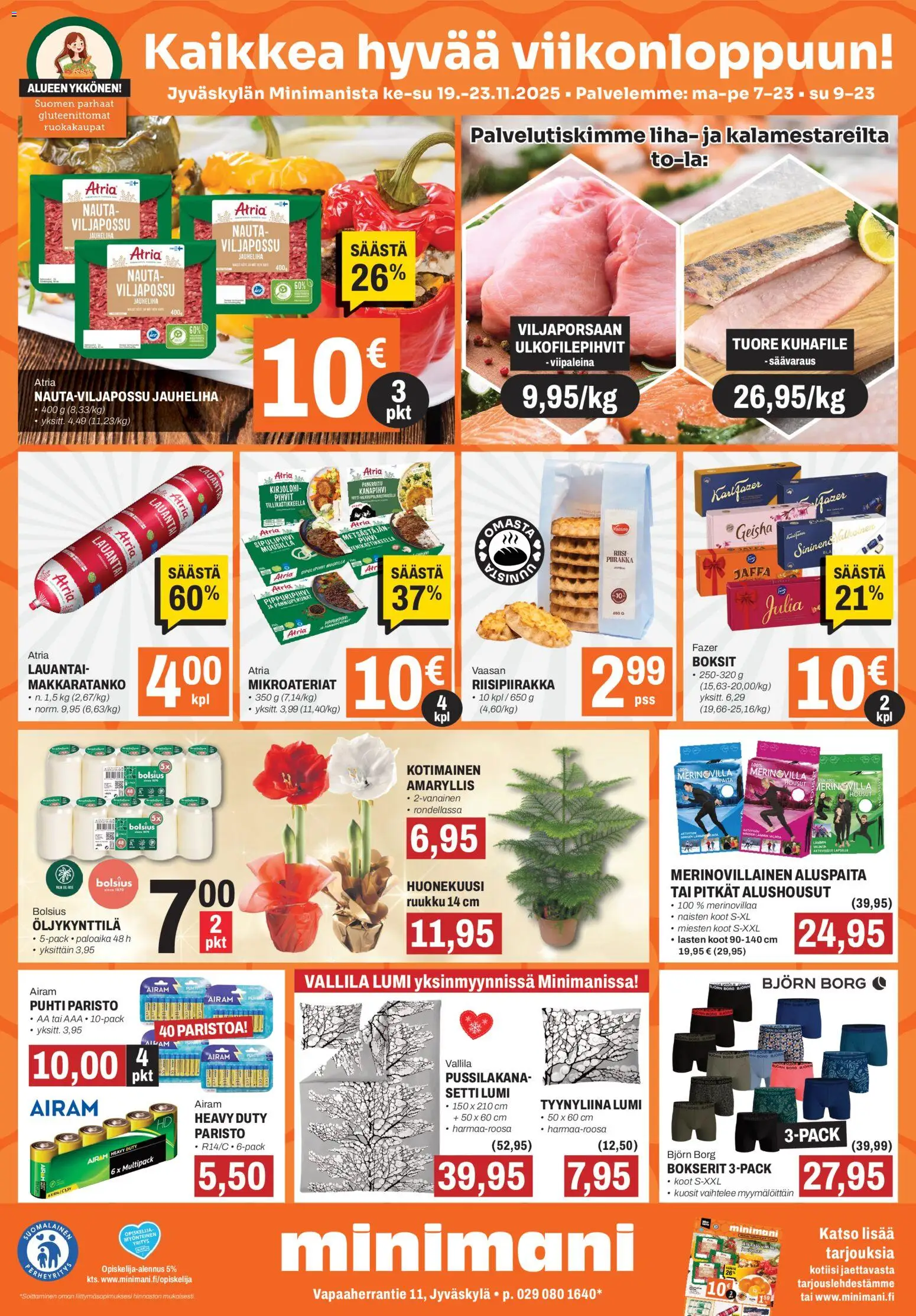 Kaupan Minimani Tarjoukset - Jyväskylä esikatselu, voimassa 19/11/2025