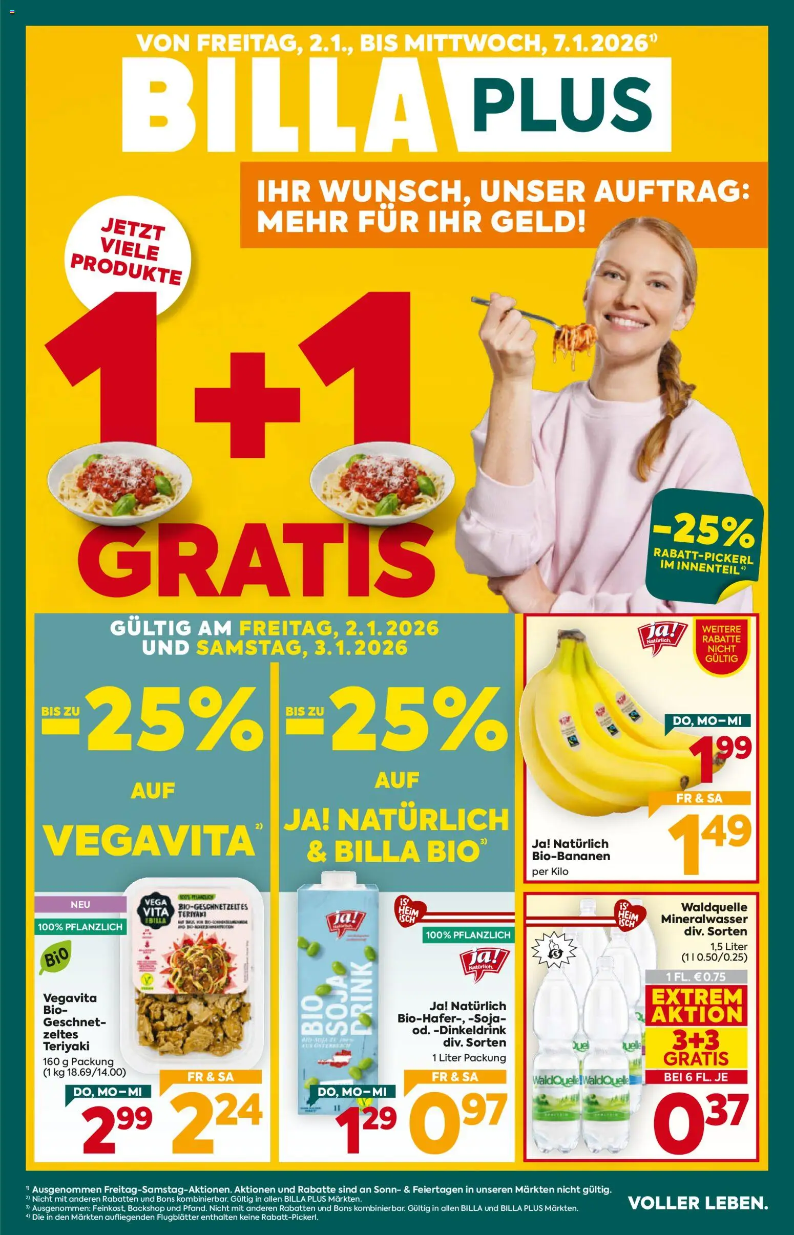 Vorschau der Angebote: Billa Plus Tirol gültig ab 02.01.2026