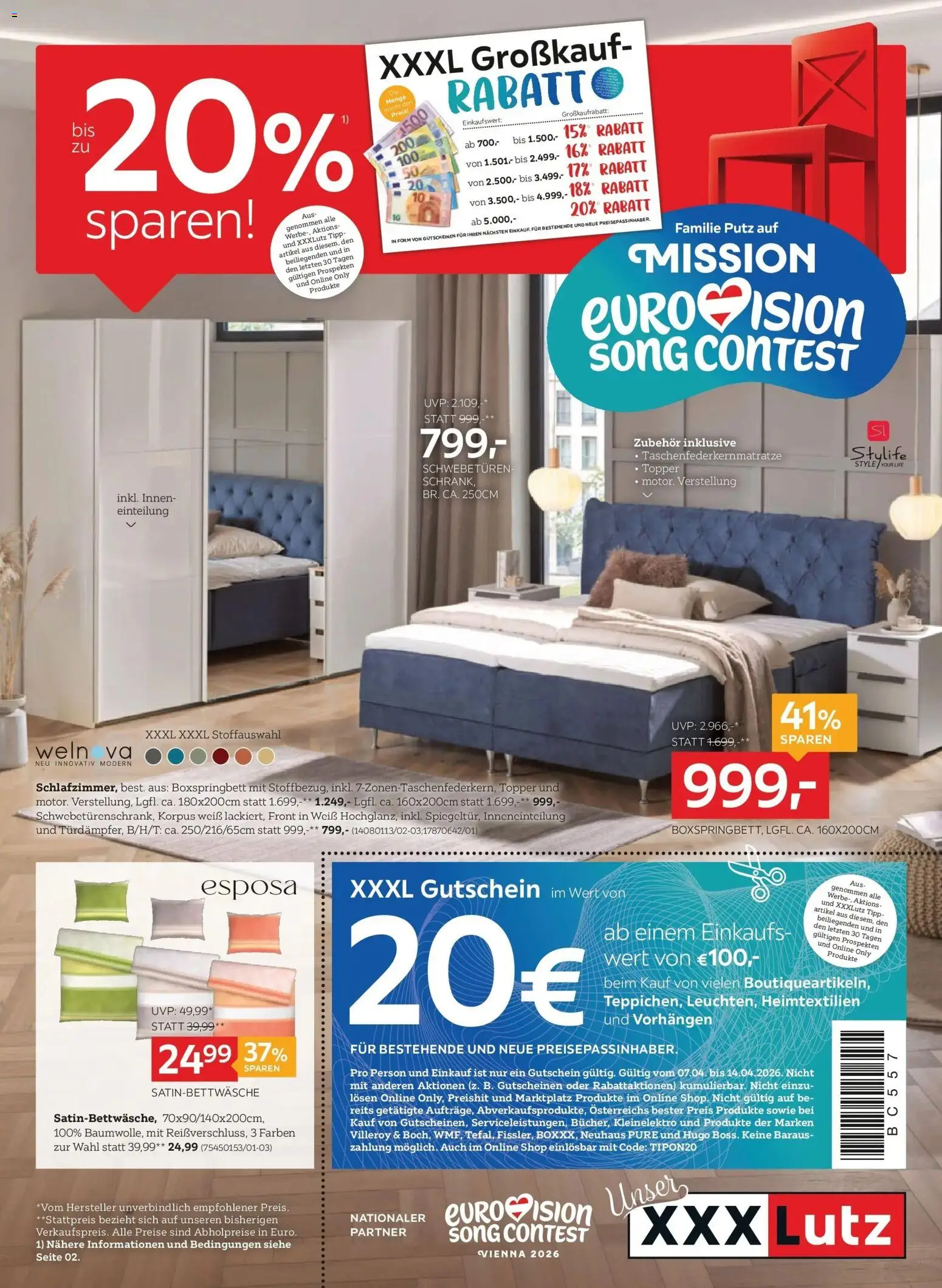 Vorschau der Angebote: XXXLutz XXXLutz XXXLutz Großkauf-Rabatt gültig ab 06.04.2026