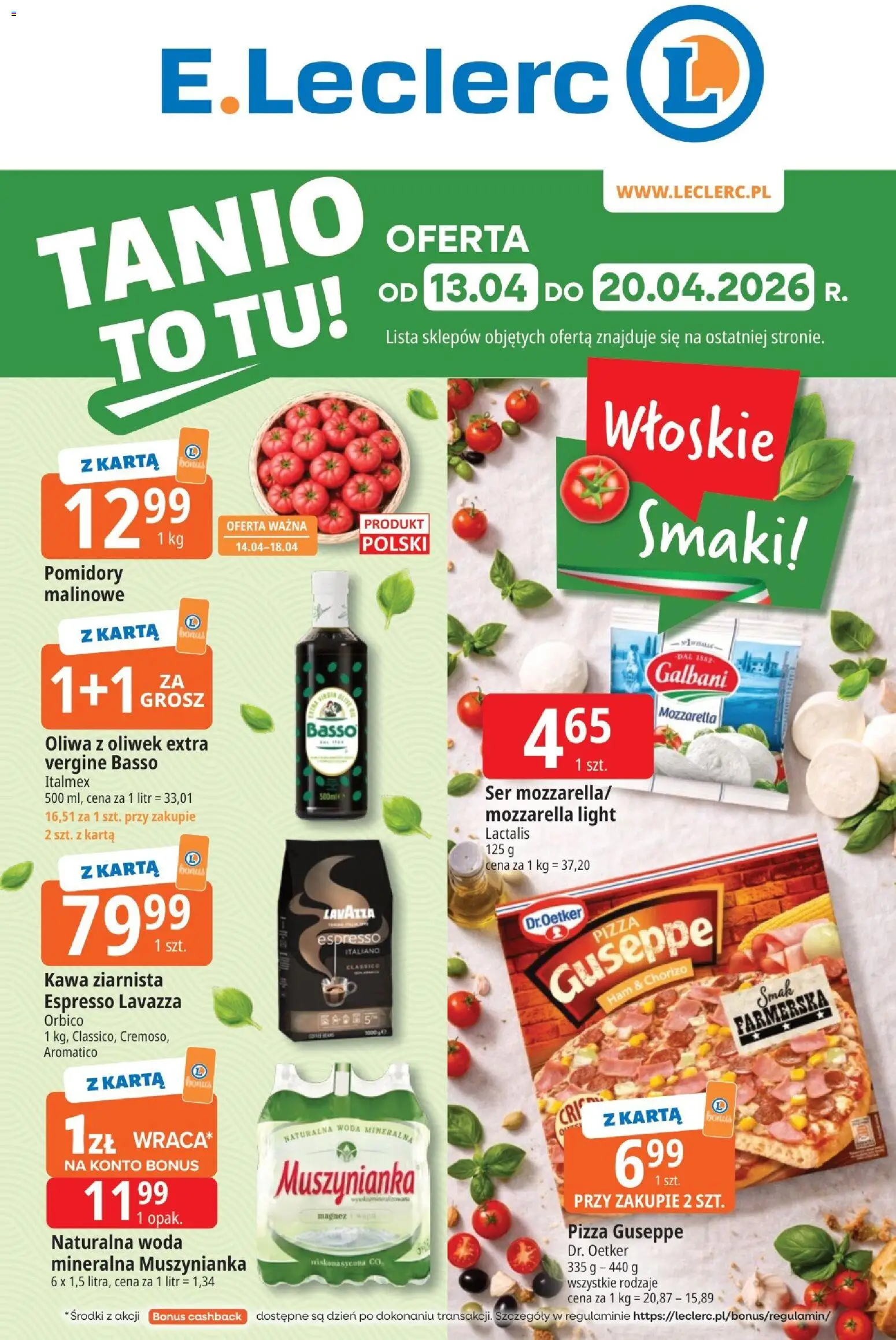 Pogląd gazetki "E.Leclerc gazetka - Tychy" ze sklepu E.Leclerc ważnej od 13.04.2026