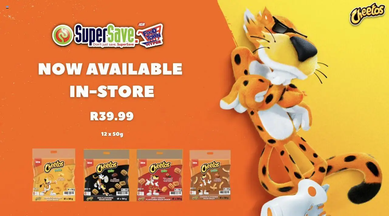 Super Save Cheetos Promo from from Monday 25/08/2025 > Promotions