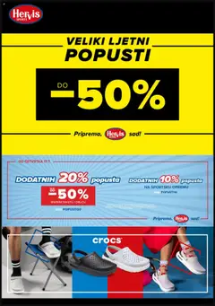 Pregled letka Katalog trgovine Hervis vrijedi od 22.07.2025
