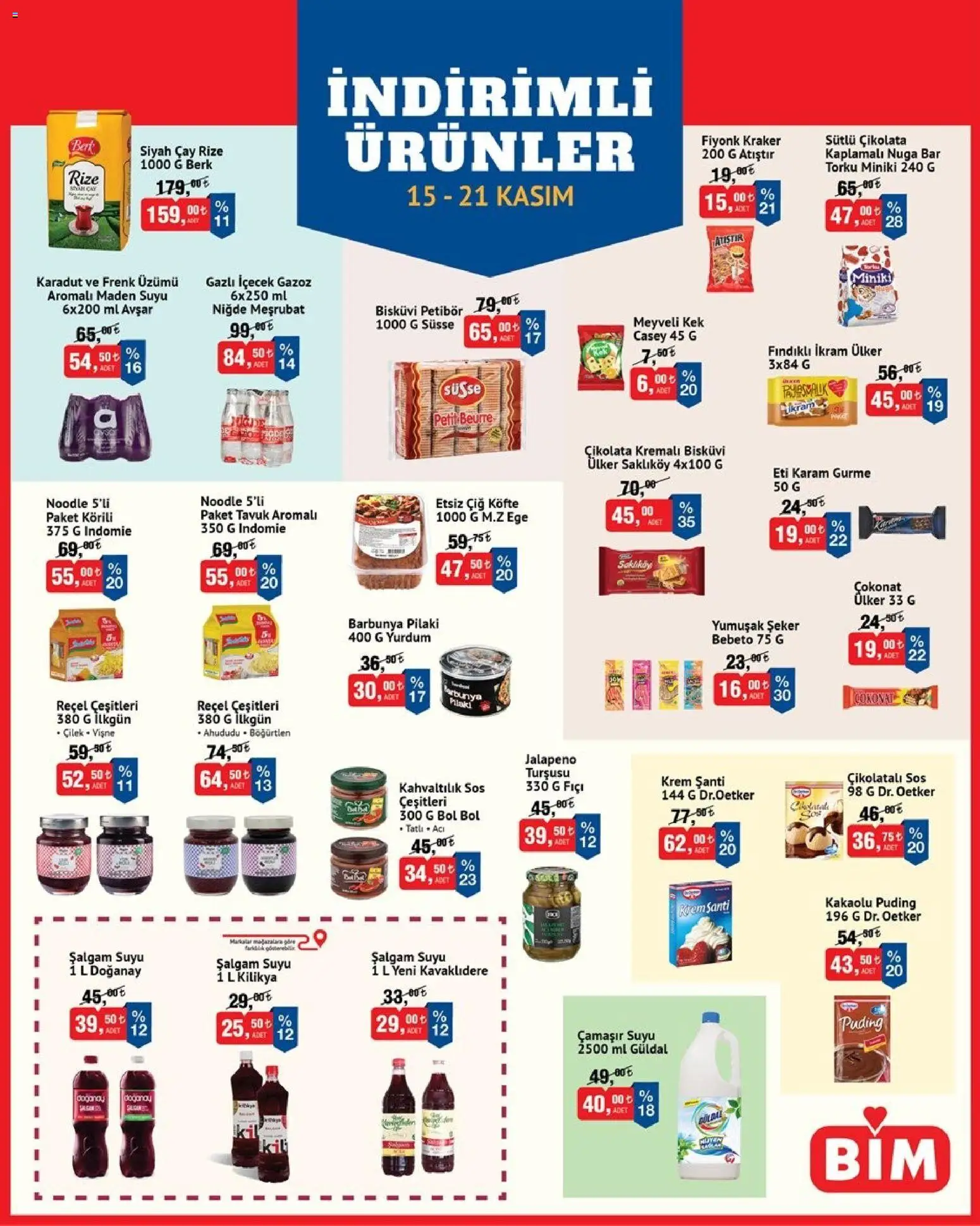 BİM İndirimli Ürünler 15.11.2025 - Broşürünün önizlemesi