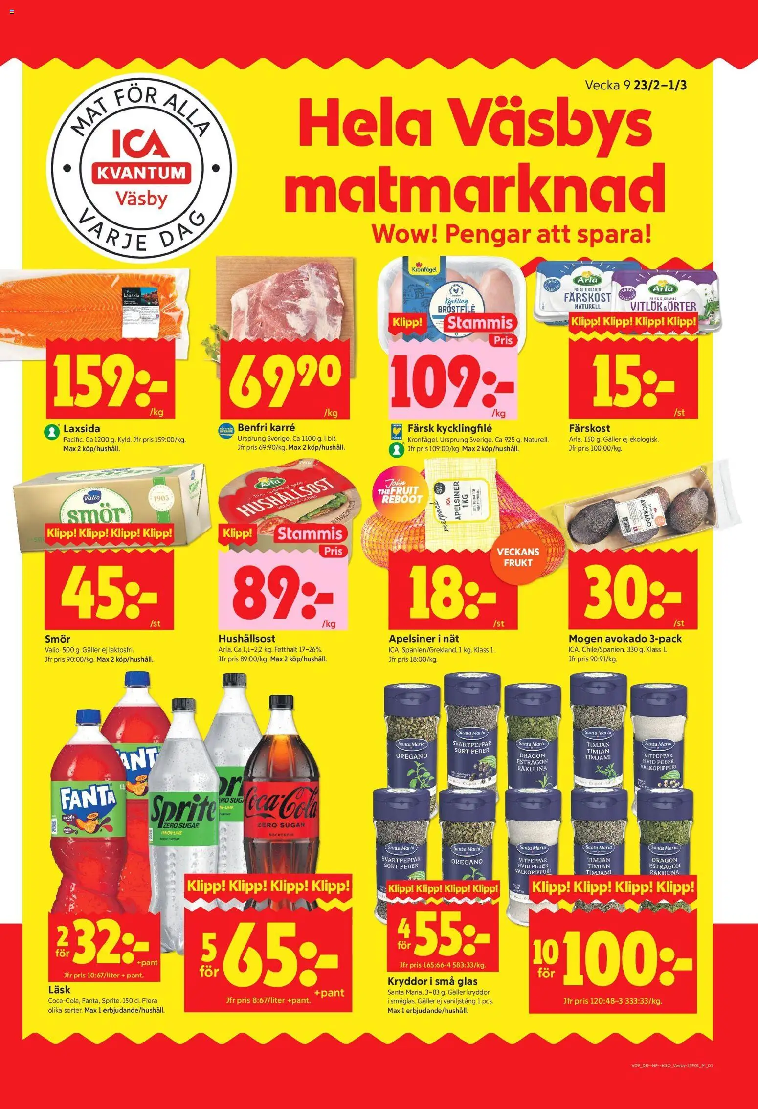 Förhandsgranska reklamblad Upplands Väsby från butik ICA Kvantum gäller från 23/02/2026