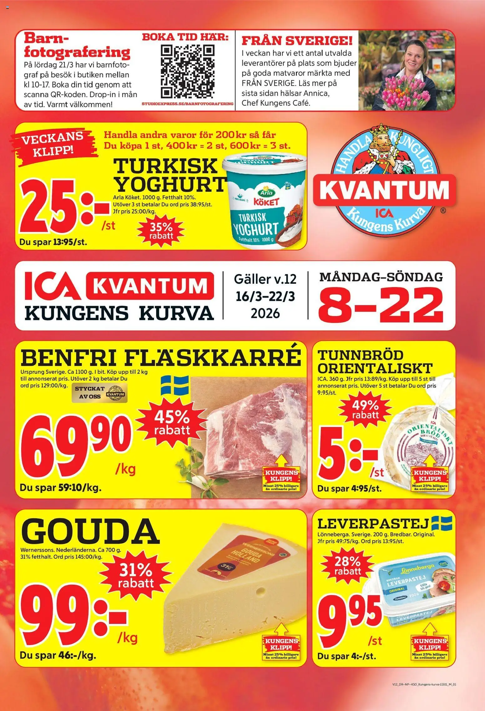 Förhandsgranska reklamblad Kungens Kurva från butik ICA Kvantum gäller från 16/03/2026