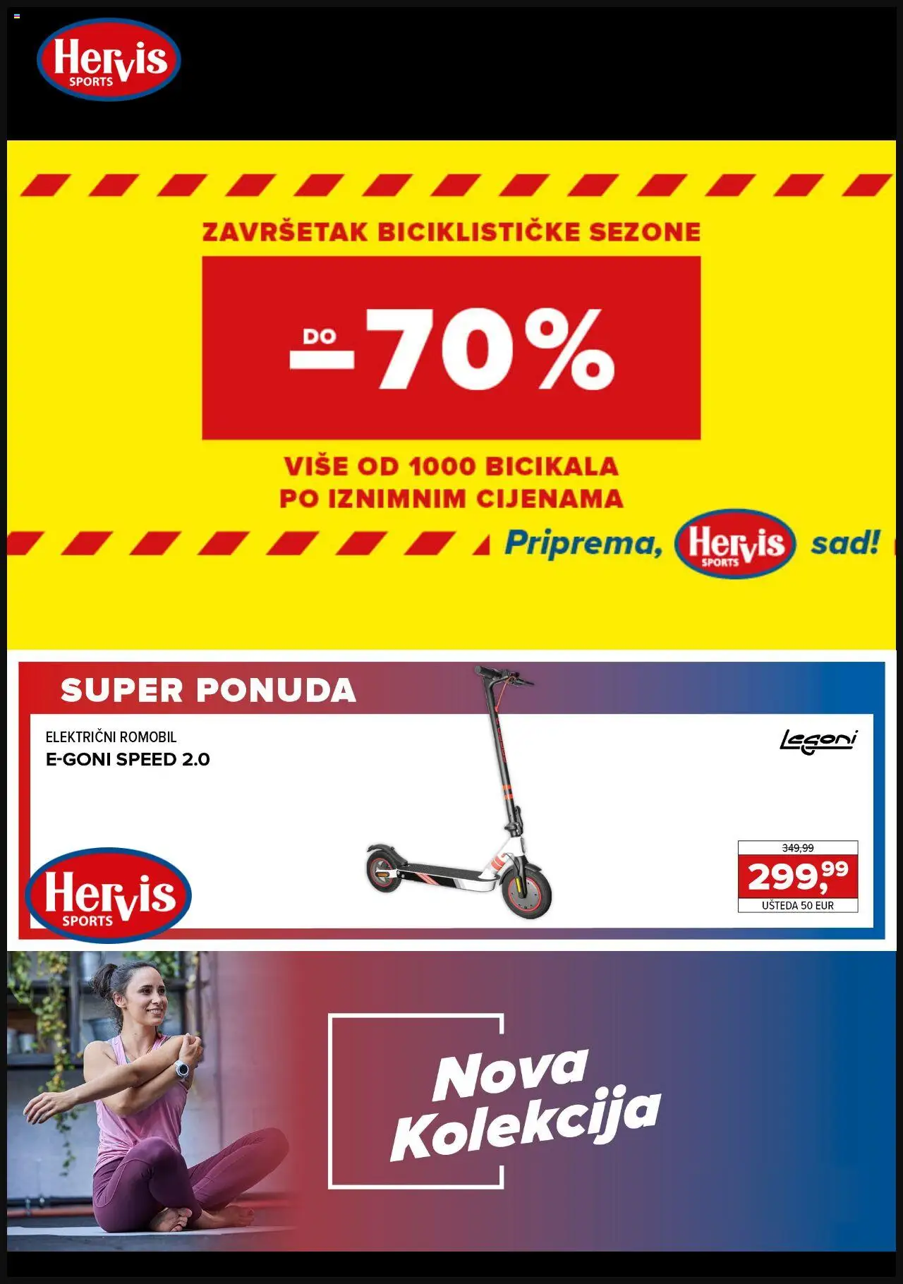 Hervis aktualni Katalog vrijedi od 03.10.2025 - tjedna akcija broj stranice 1