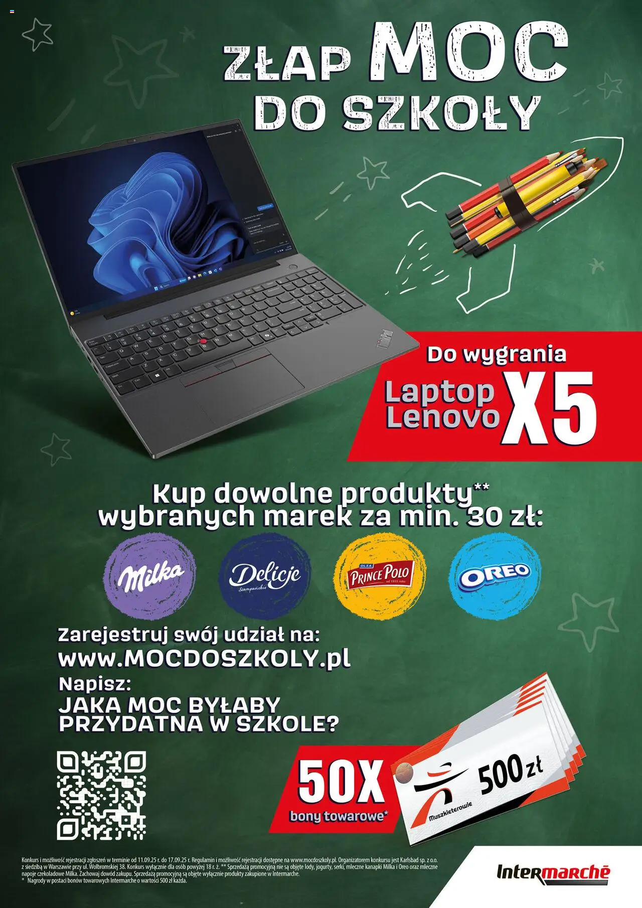 Intermarche Konkurs - Złap moc do szkoły! od 11.09.2025 - Nowa Gazetka - Numer strony 1