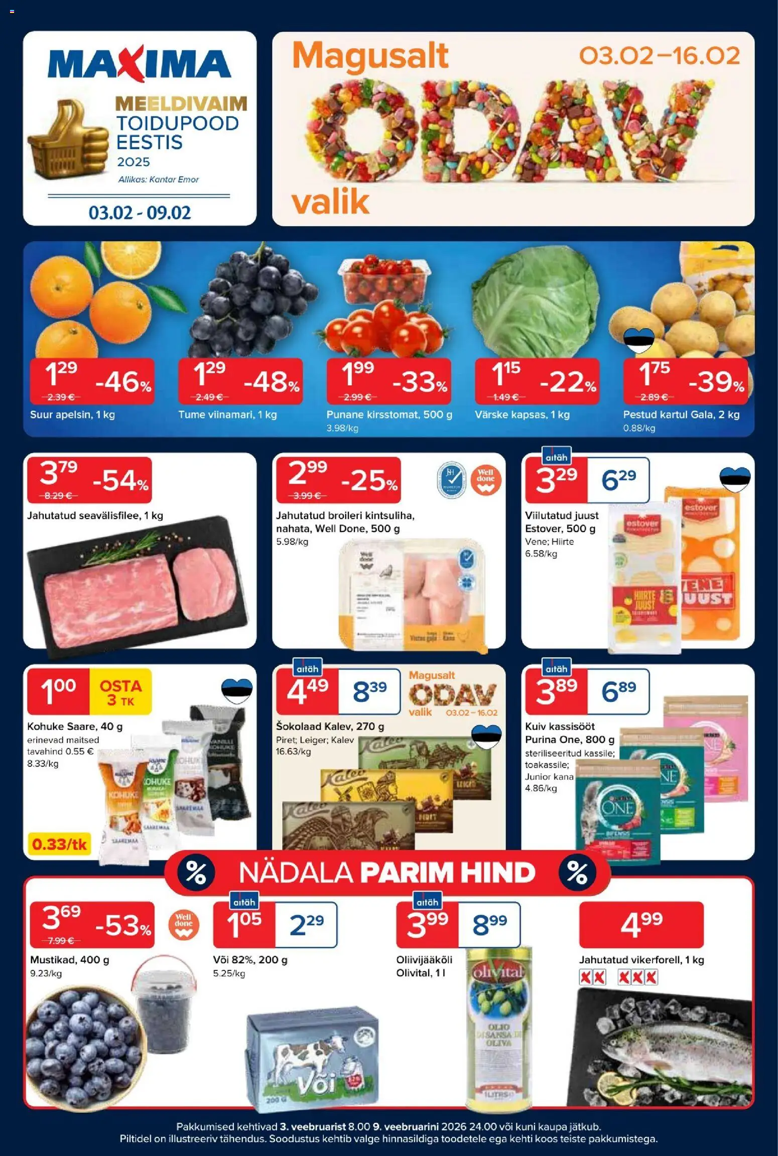 Maxima kliendilehe eelvaade alates 03.02.2026