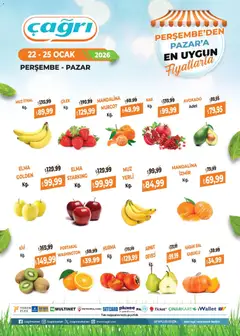 Çağrı Market Manav Katalog 22.01.2026 - Broşürünün önizlemesi