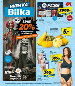 Eksempel på tilbudsavis Nonfood fra butik Bilka gyldig fra 19/09/2025
