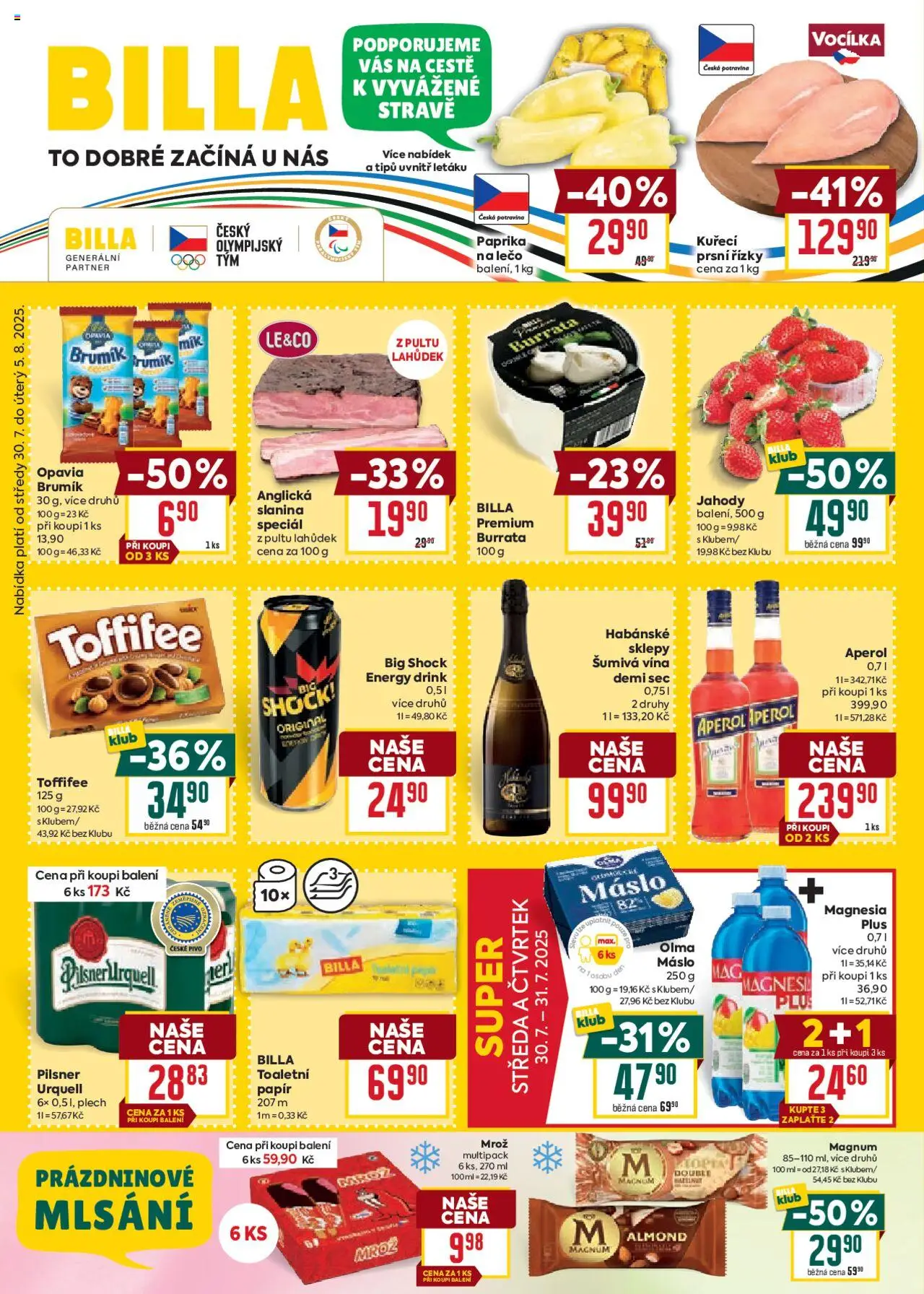  BILLA leták již od 30.07.2025 » Akční "Velký leták"