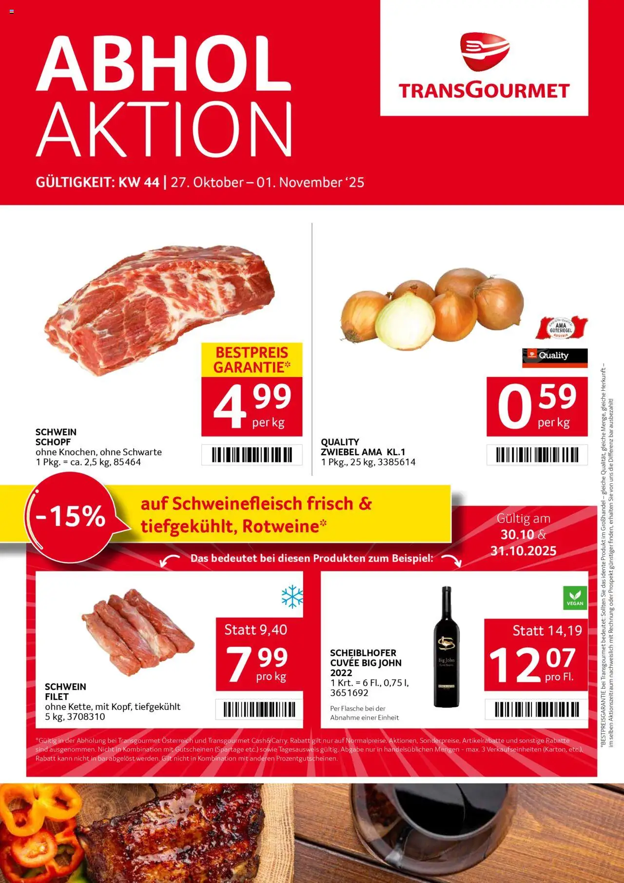  Transgourmet Flugblatt ab (26.10.2025 - 01.11.2025) - Seite 1