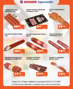 Previzualizarea de cataloage: Unicarm Catalog nou valabil de la 26.02.2026
